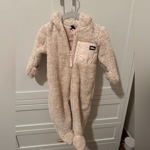 Eddie Bauer fleece snow/play suit footie outfit, size 6-9 months